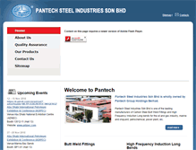 Tablet Screenshot of pantechsteel.com